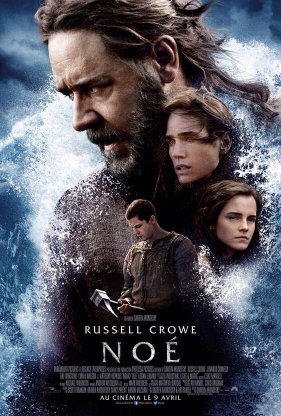 Voici la dernière affiche française sortie il y a quelques jours présentant des acteurs telle que Russell Crowe, Jennifer Connelly, Logan Lerman et Emma Watson.